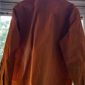 Dockers Men's Pumpkin RipStop Workwear Casual Button Down Shirt